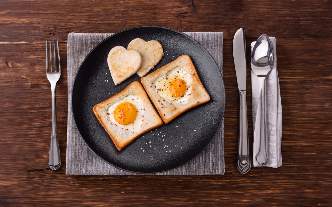 Eggs in a toast